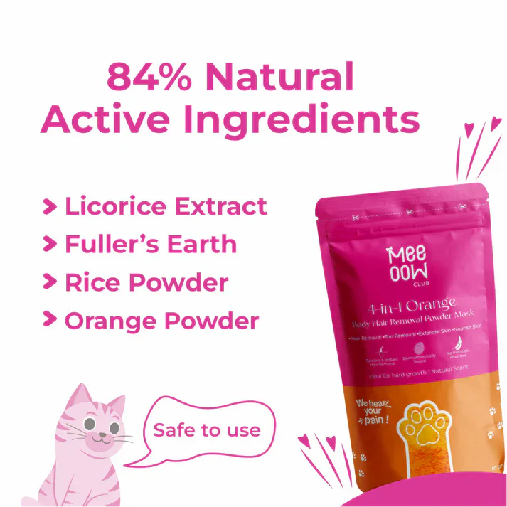 Meeow Hair Removal Wax Powder Mask