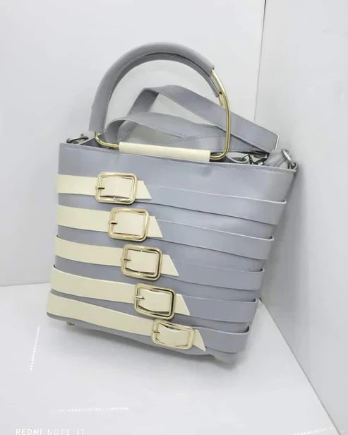 Trendy leather handbag