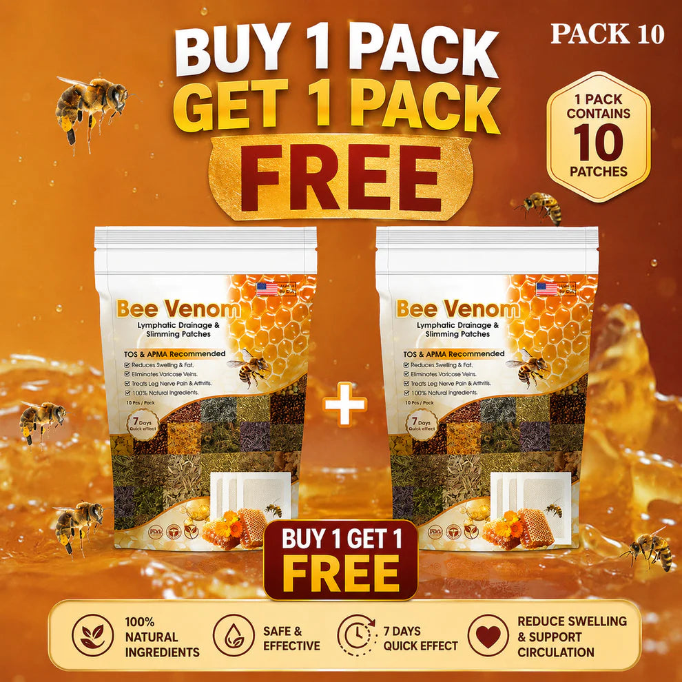 Bee Venom Detox Patches (1 pack Contains pack of 10 pieces) Buy 1 Get 1 Free