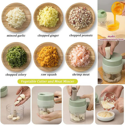 Electric Handheld Hammer Vegetable Cutter Little chic