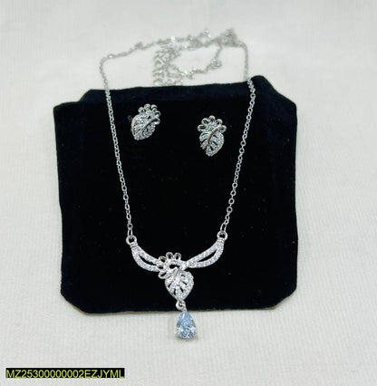 Leaf style 1 carat pendant set t4trendz