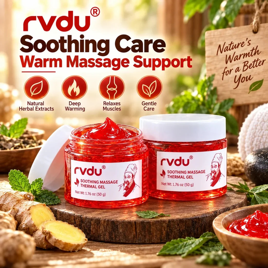 BUY 1 GET 1 FREE Wood Warm Joint Pain Relief Gel
