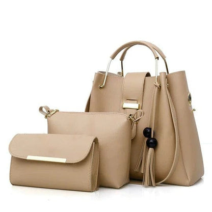 3pcs womens leather handbag Little chic