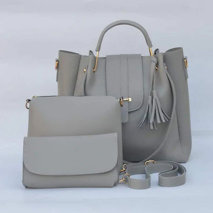 3pcs womens leather handbag