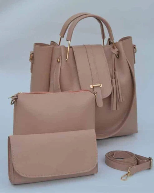 3pcs womens leather handbag