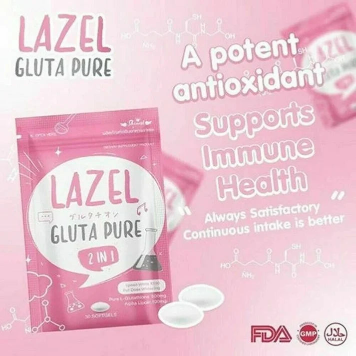 Lazel Gluta 2 in 1 (30 Pcs)