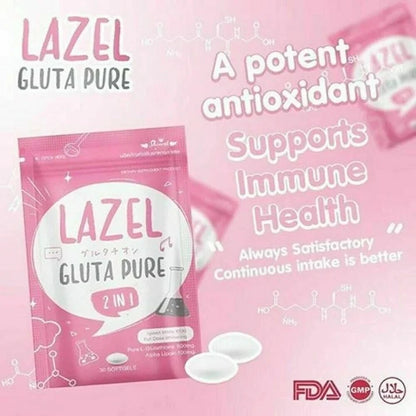 Lazel Gluta 2 in 1 (30 Pcs)