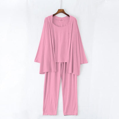 Women's 3 piece stitched cotton jersey sleep wear t4trendz