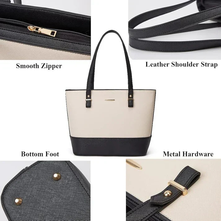 Shop Large Capacity Premium 3pcs Handbag Set at T4Trendz t4trendz