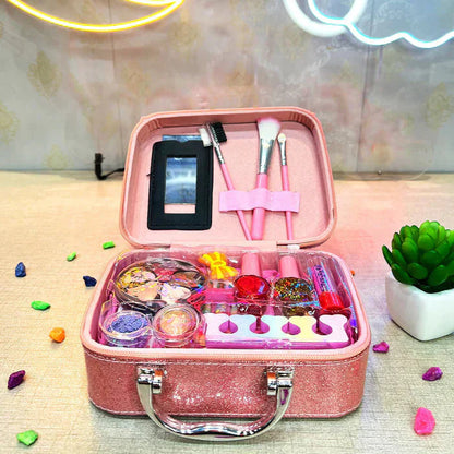 Kids' Beauty Makeup Bag – Pretend Play Cosmetic Set for Girls